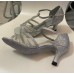 TIFFANY SILVER SPARKLE - 2.5 INCH HEEL